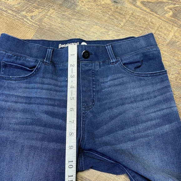 CLEARANCE Betabrand Crop Skinny Jeans Stretch‎ Womens Small Dark Denim Ankle Zip - Picture 3 of 10